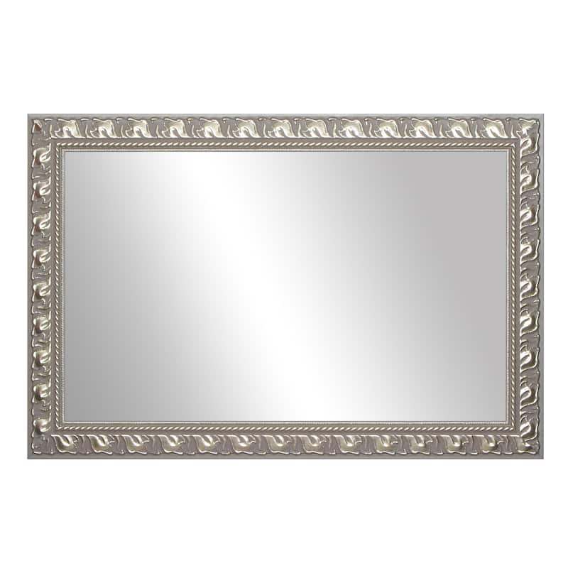Frame My Mirror Nickel Framed Vanity Mirror, Hillsborough Design