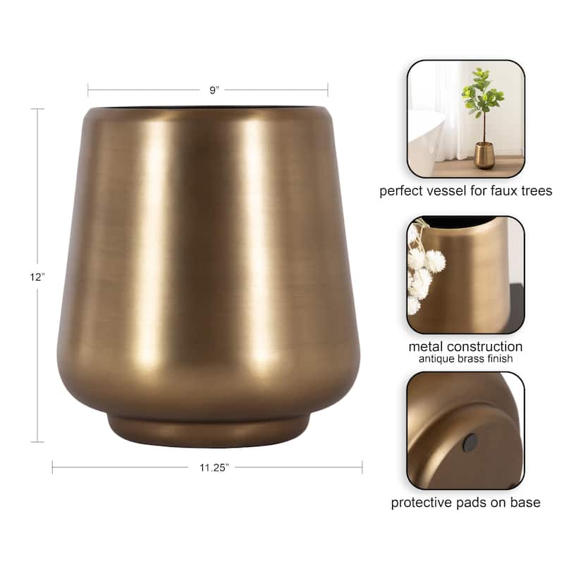 Kate and Laurel Portell Metal Planter
