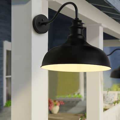 Unique Gooseneck Outdoor Barn Light Dusk to Dawn Wall Sconce for House
