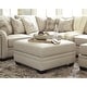 preview thumbnail 1 of 2, Signature Design by Ashley​ Luxora Light Tan Contemporary Square Storage Ottoman 37" x 37" - Tan