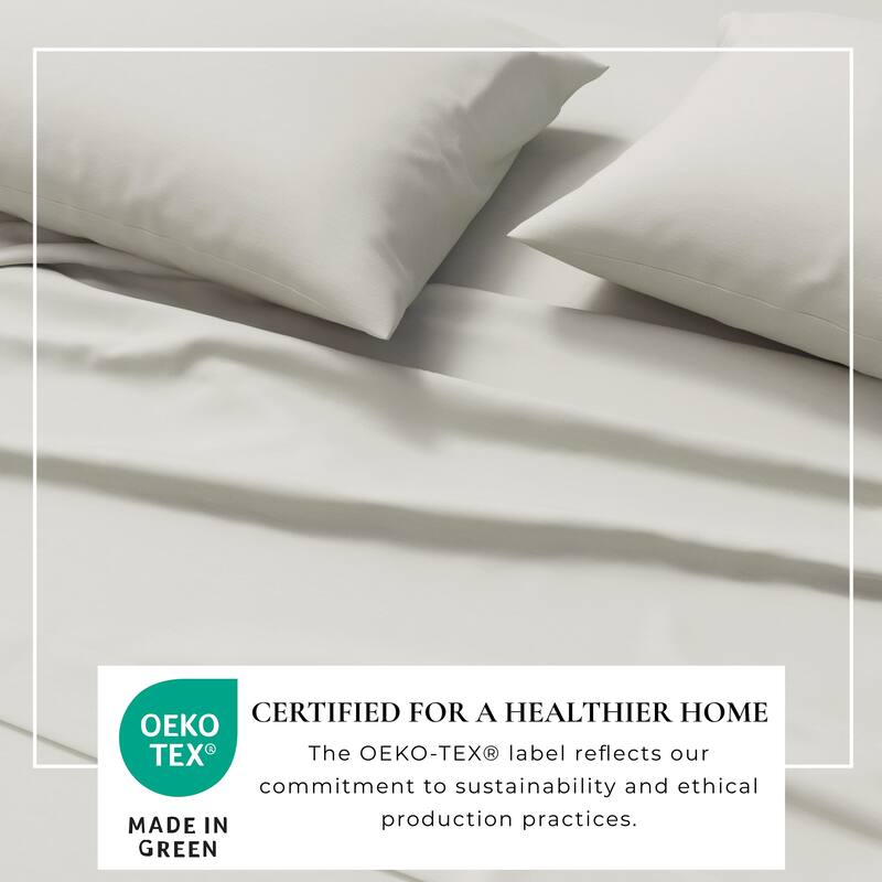 Linery & Co. Heathered Melange Cotton Jersey Knit Sheet Set