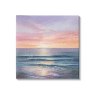 Stupell Ocean Sunrise Painting Canvas Wall Art Design by LSR Design ...
