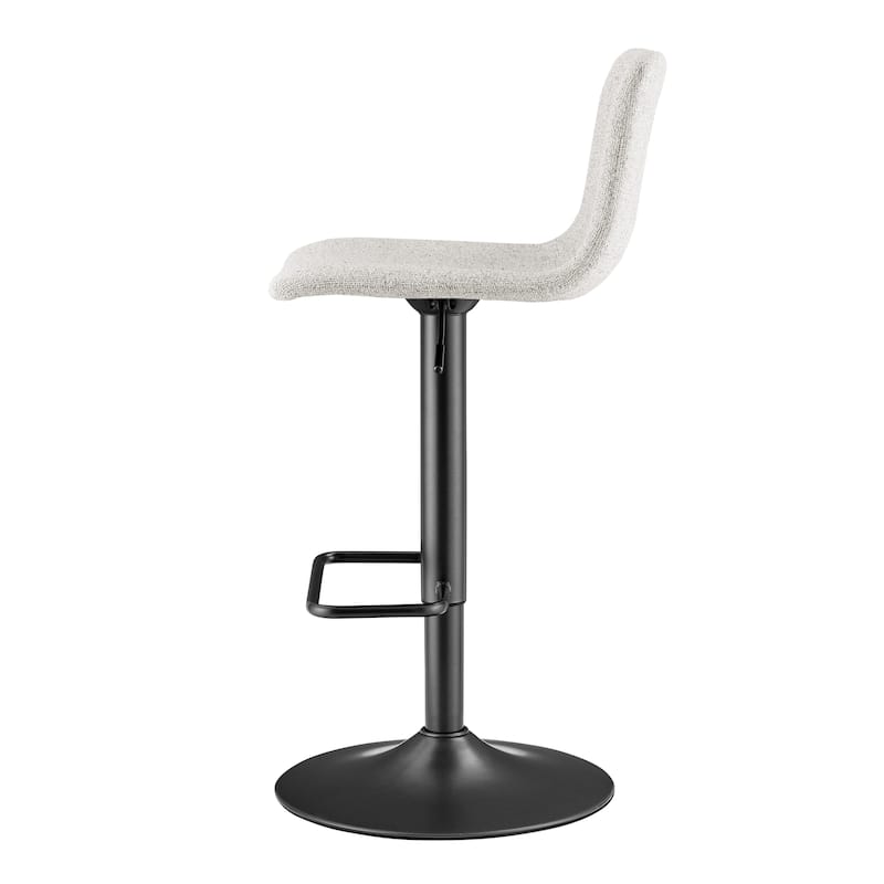 NPD Furniture Bruce Chenille Gaslift Bar Stool (Set of 2)
