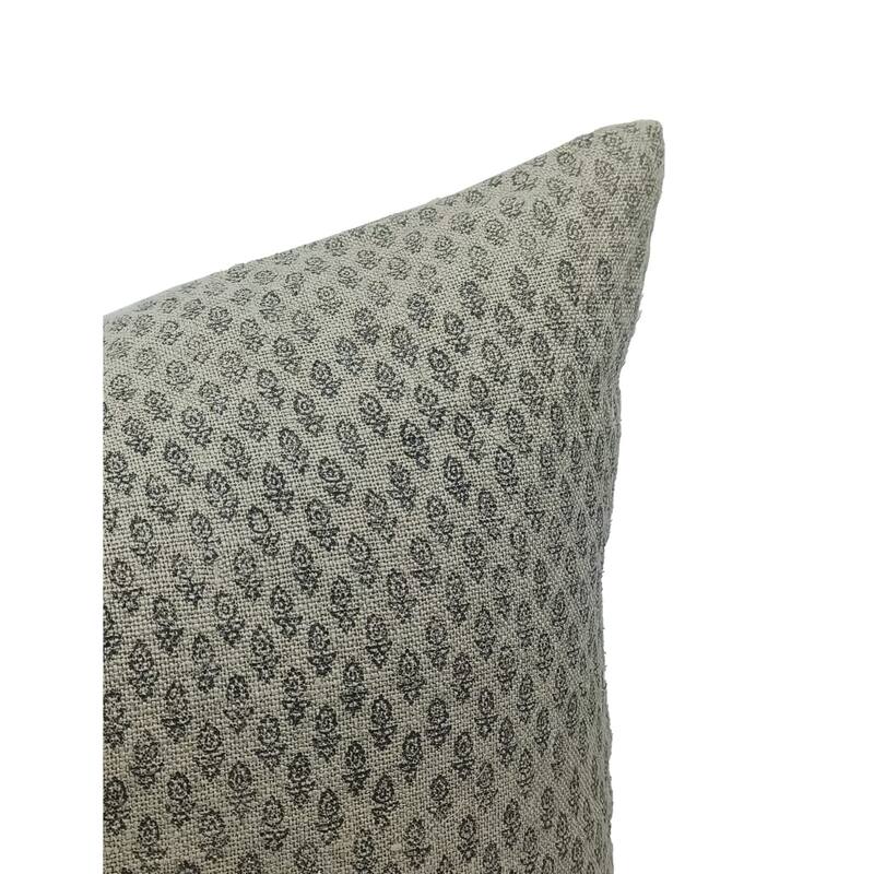 Fabdivine Linen Square Block print pillow Cover