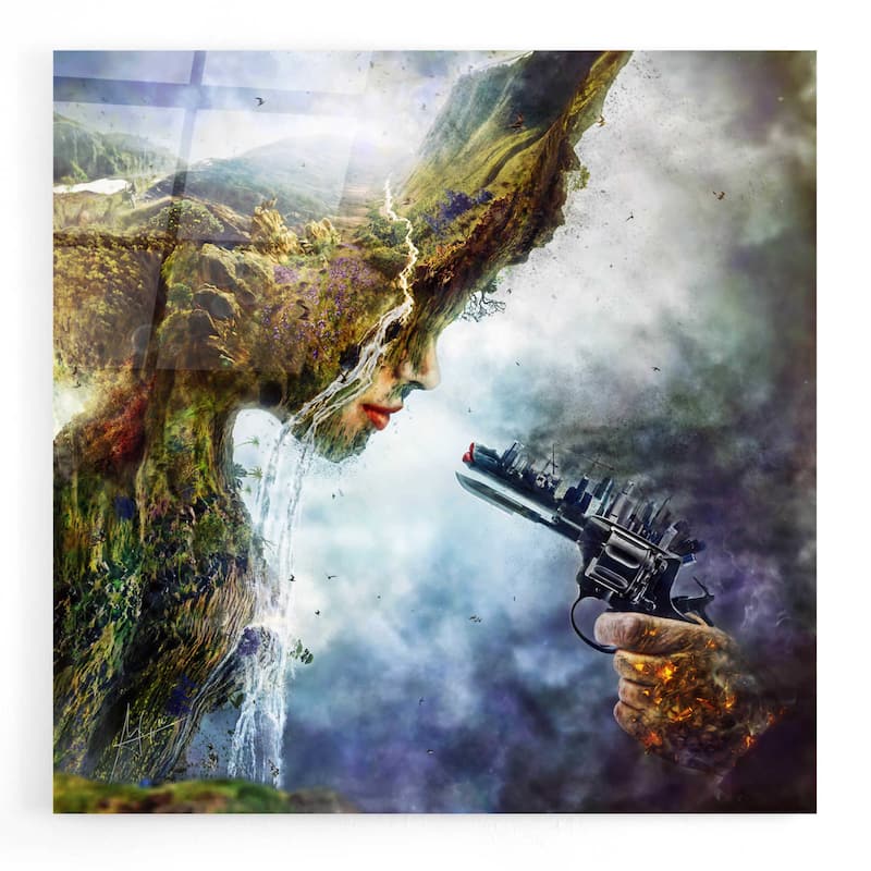 Epic Art 'Betrayal' by Mario Sanchez Nevado, Acrylic Glass Wall Art