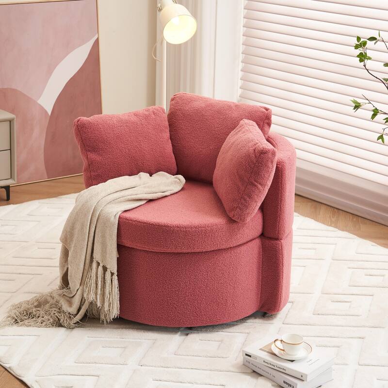 Multifunctional Teddy Fabric Chair for Living Room