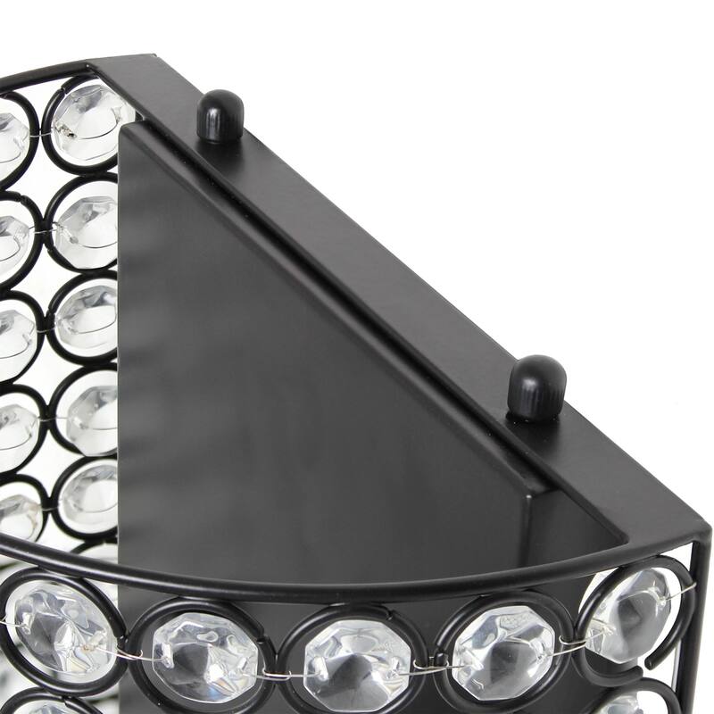 8 Inch Wall Sconce Lighting Modern 1-Light Metal Vanity Light Black - 8.25