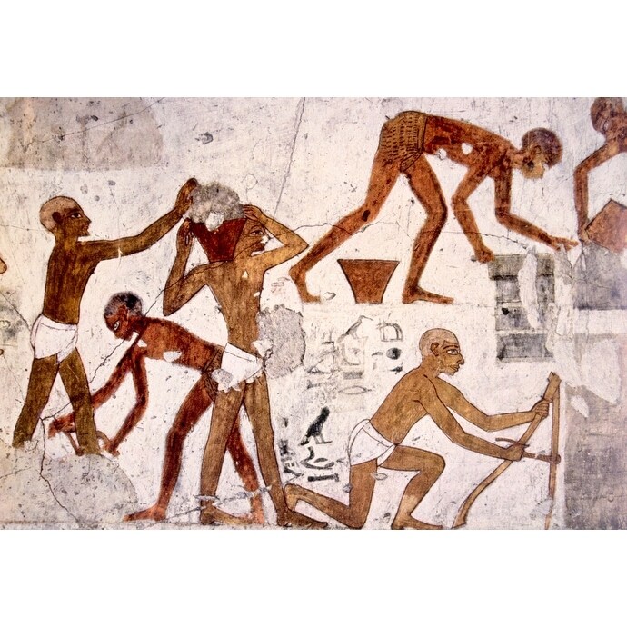 Shop Painting Of Workers Making Bricks From The Tomb Of Rekhmire