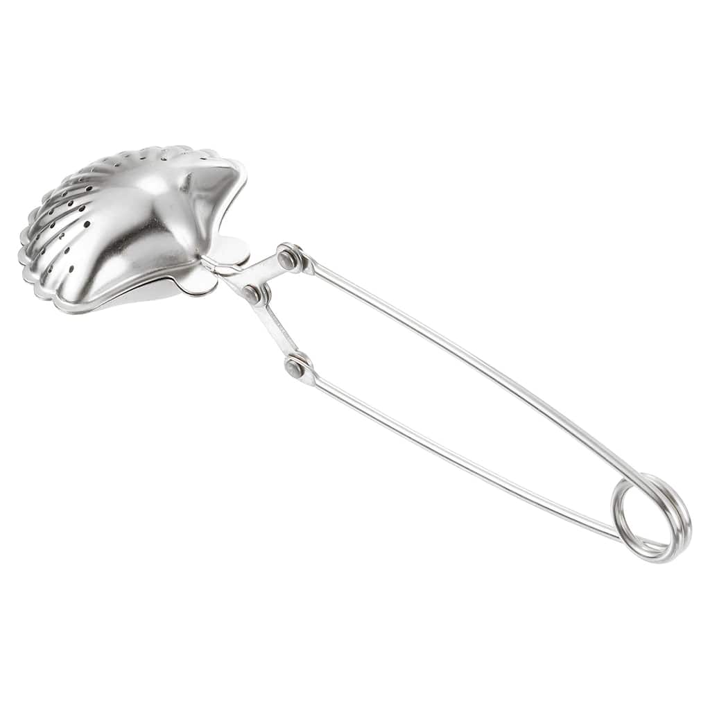 1 Pcs Seashell Snap Tea Ball Infuser, Stainless Steel Tea Strainer