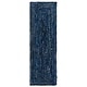 preview thumbnail 95 of 147, SAFAVIEH Georgine Handmade Braided Bohemian Cotton Rug 2'3" x 8' Runner - Navy/Blue