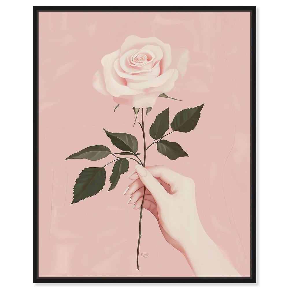Gift of a Rose Canvas by Art Remedy