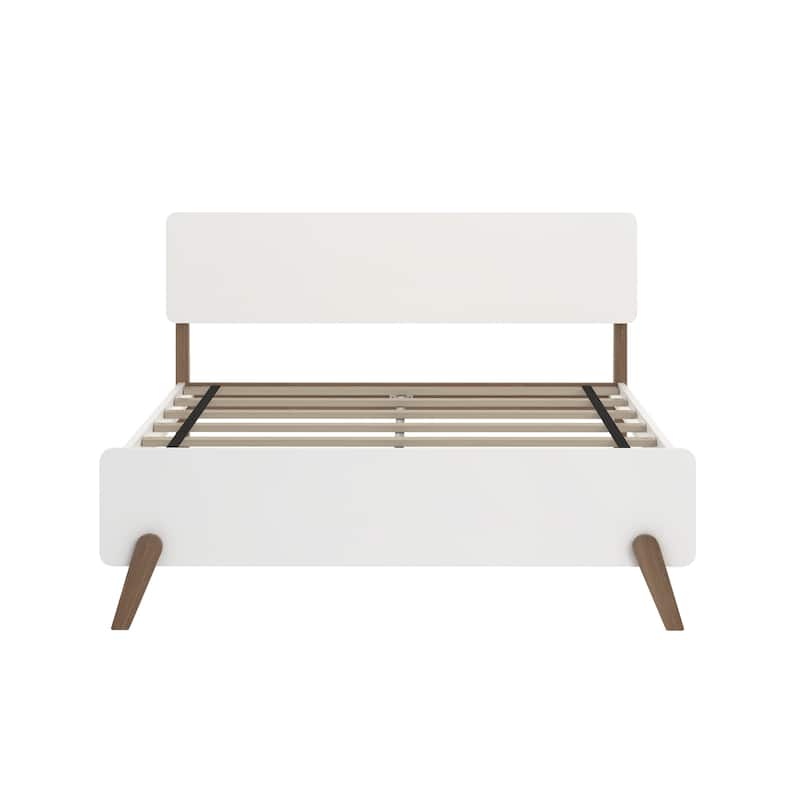 Max and Lily Mid-Century Modern Full-Size Panel Bed
