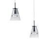 preview thumbnail 8 of 9, Nube 19.5" 3-Light Adjustable Cascading Metal Integrated Linear LED Pendant, Chrome by JONATHAN Y