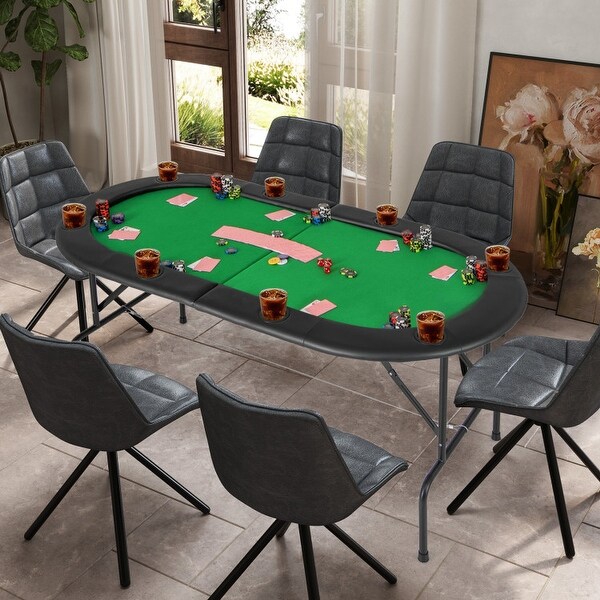 ポーカーテーブル Comfortable and Durable Poker Table for 8 Player Gatherings - 73