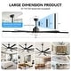 preview thumbnail 87 of 128, Sofucor 52/66/72/76/84Inch Large Ceiling Fan with Dimmable LED Light ,Remote&APP Control,8 Blades for Large Living Room,Porch