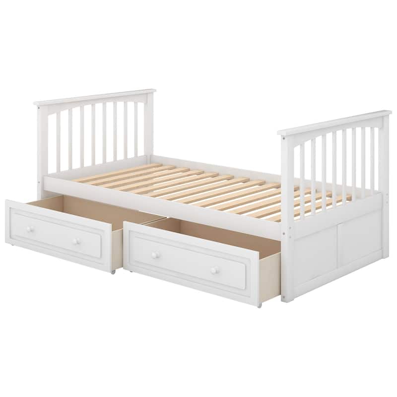 Merax Bunk Bed with Drawers, Convertible Beds