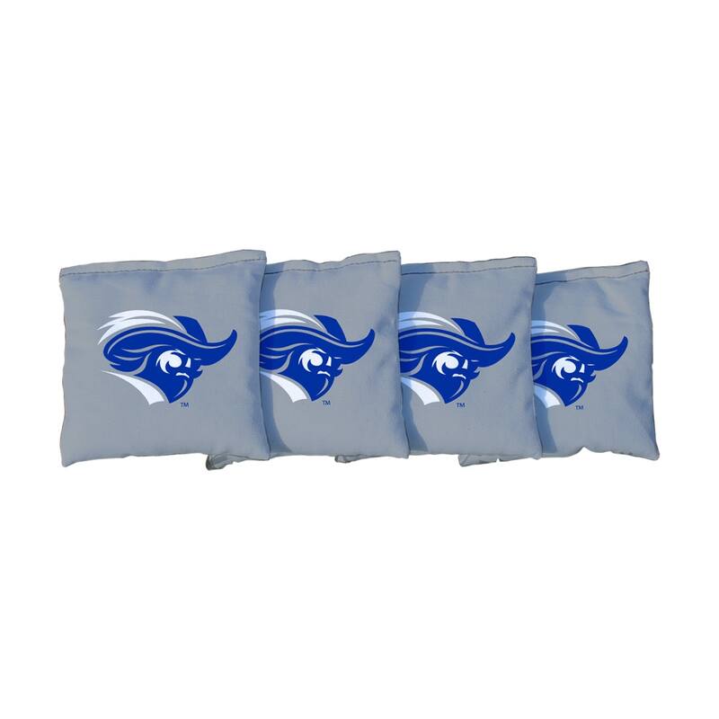 Christopher Newport Captains Grey Cornhole Bags - All-Weather Resin Filled