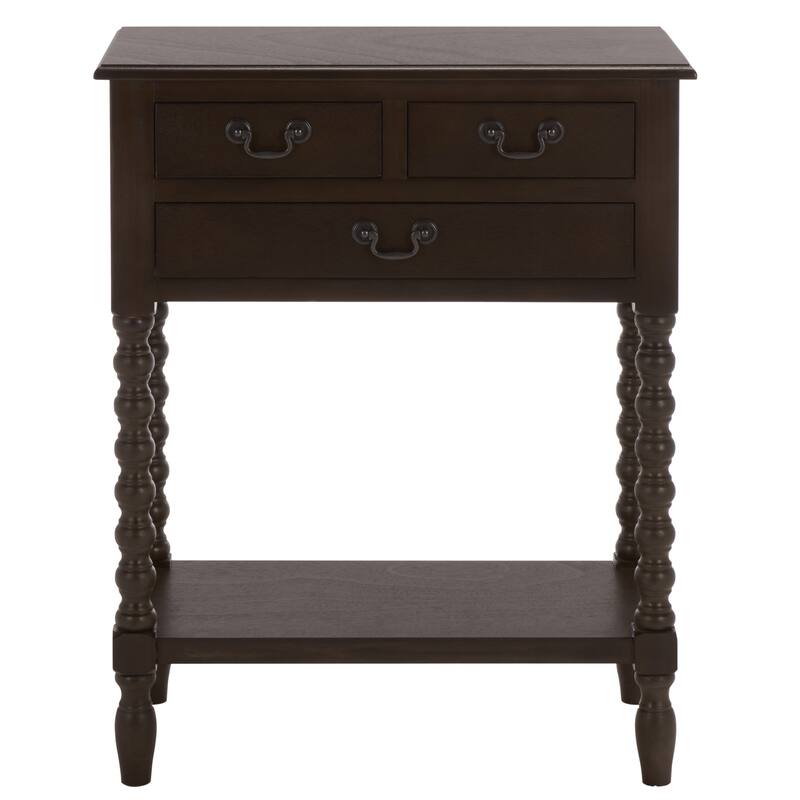 SAFAVIEH Ivie 3-Drawer Console Table - 23.5" W x 13" L x 29.5" H - 23.5" W x 13" L x 29.5" H - 24"W x 13"D x 30"H