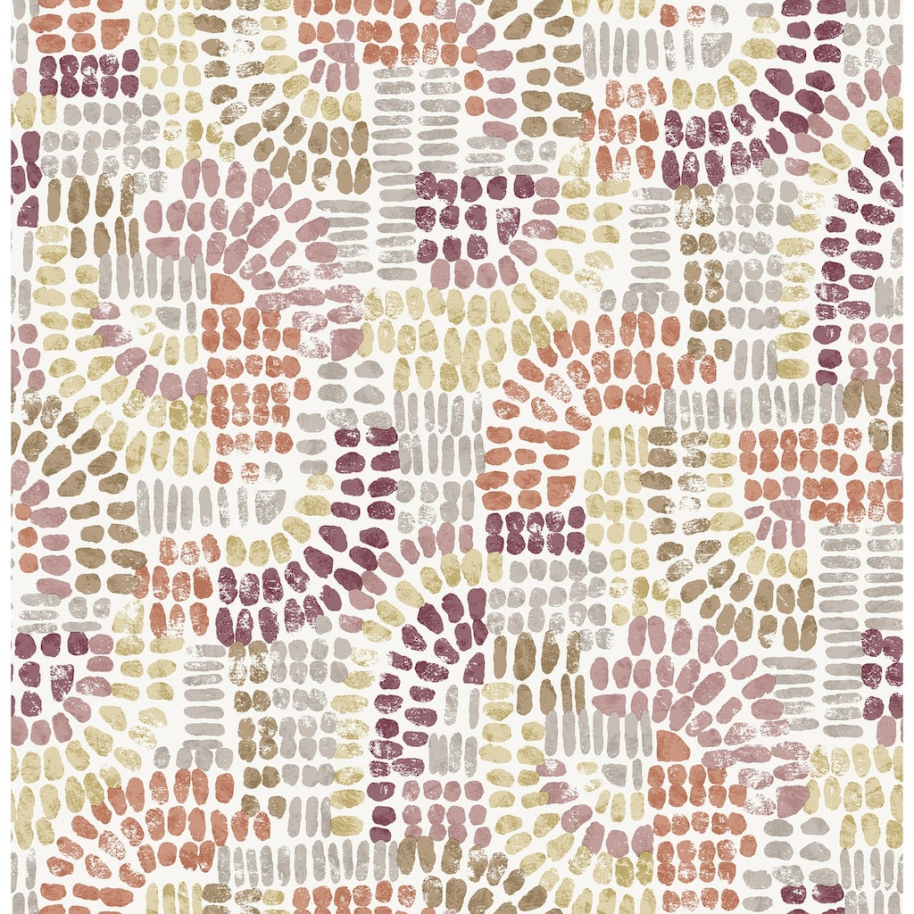 A-Street Prints Wanderer Multicolor Mosiac Wallpaper