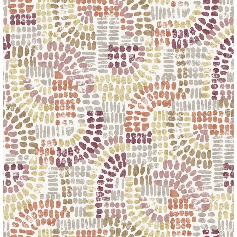 A-Street Prints Wanderer Multicolor Mosiac Wallpaper