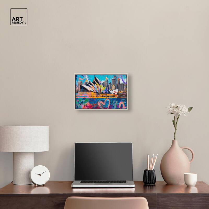 Sydney Opera Graffiti Canvas by Art Remedy