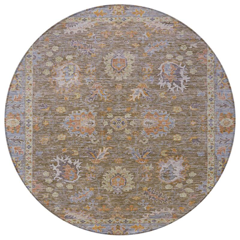 HomeRoots Floral Traditional Rectangle Outdoor Rug
