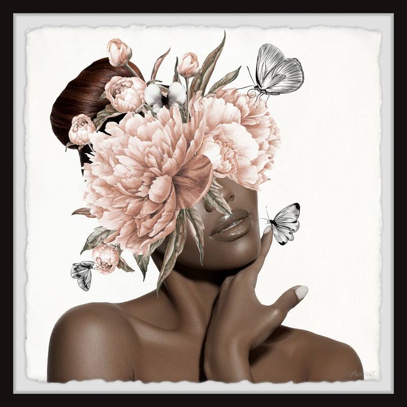 'Silence of a Woman' Framed Painting Print