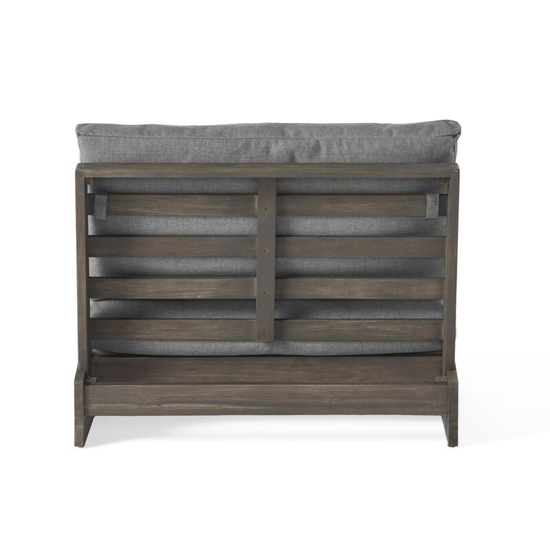 Sherwood Acacia Wood Outdoor Club Chair with Cushions by Christopher Knight Home