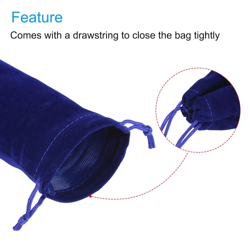 Drawstring Gift Bags 3Pcs Soft Flannel Cloth Storage Pouch for Jewelry