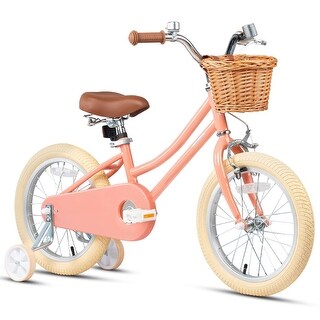 Girls Bike with Basket for 2-12 Years Old Kids, 16 Inch Bicycle with ...