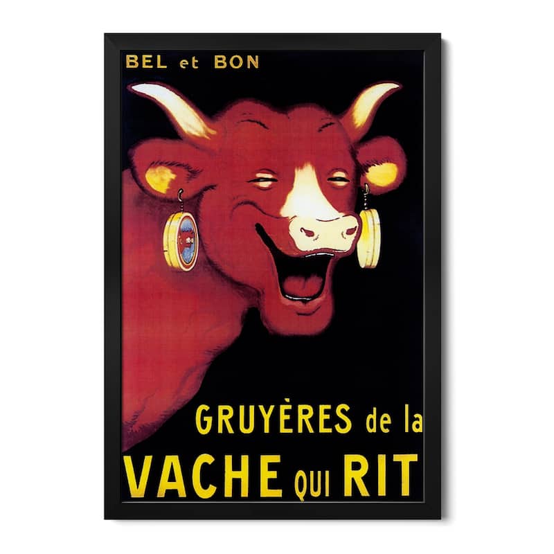 Cappiello Bel Et Bon Premium Framed Poster by Vintage Apple Collection - Black - 32x24x1