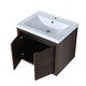 preview thumbnail 28 of 34, 24 inch Plywood Freestanding Bathroom Vanity Set with Integrated Resin Sink