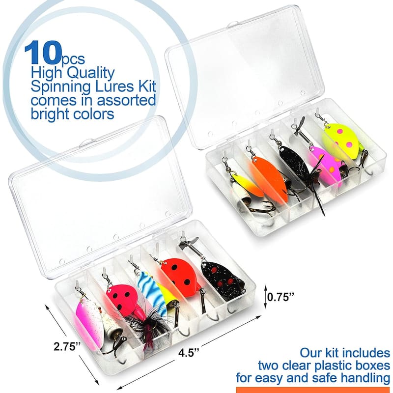 10Pcs Advanced UV Fishing Lures for Freshwater