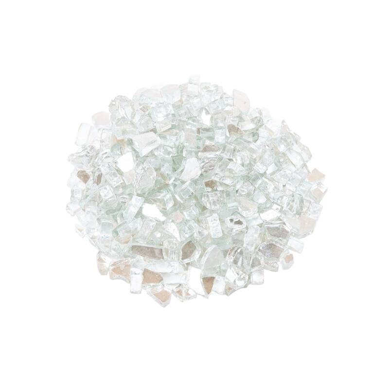 10 Lb. Reflective Fire Glass by AMS Fireplace - Clear