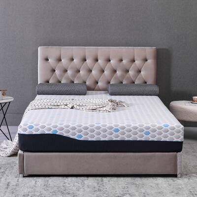 10-Inch Memory Foam Mattress, Bamboo Charcoal Gel, Breathable Fabric (Twin XL)