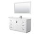 Option White, Black Trim, White Quartz Top