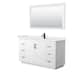 Option White, Black Trim, White Quartz Top