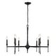 preview thumbnail 1 of 2, Landon 9-Light Chandelier Matte Black