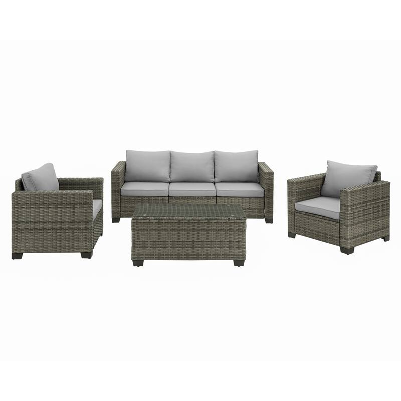 6 Pieces Outdoor Patio Sectional Sofa Couch