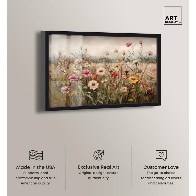 Vintage Blooms I Shadowbox by Art Remedy