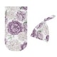 preview thumbnail 2 of 4, Sweet Jojo Designs Lavender Purple Boho Shabby Chic Floral Girl Baby Cocoon and Beanie Hat Sleep Sack 2p Set Bohemian Watercolor