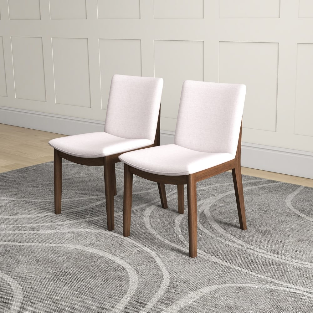 Vermont Mid-Century Modern Fabric Dining Chair (Set of 2)