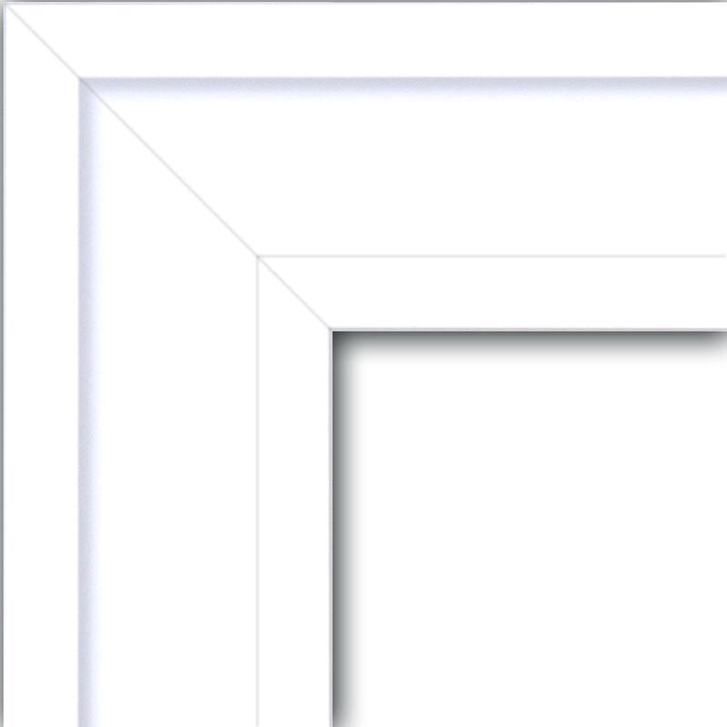 Craftsman White Wood Framed Black Corkboard Bulletin Board