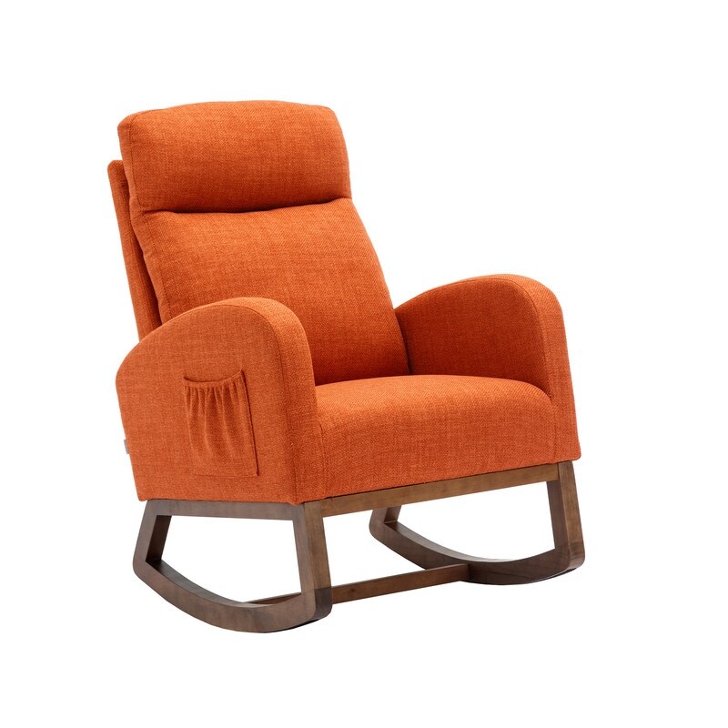 Orange glider deals chair