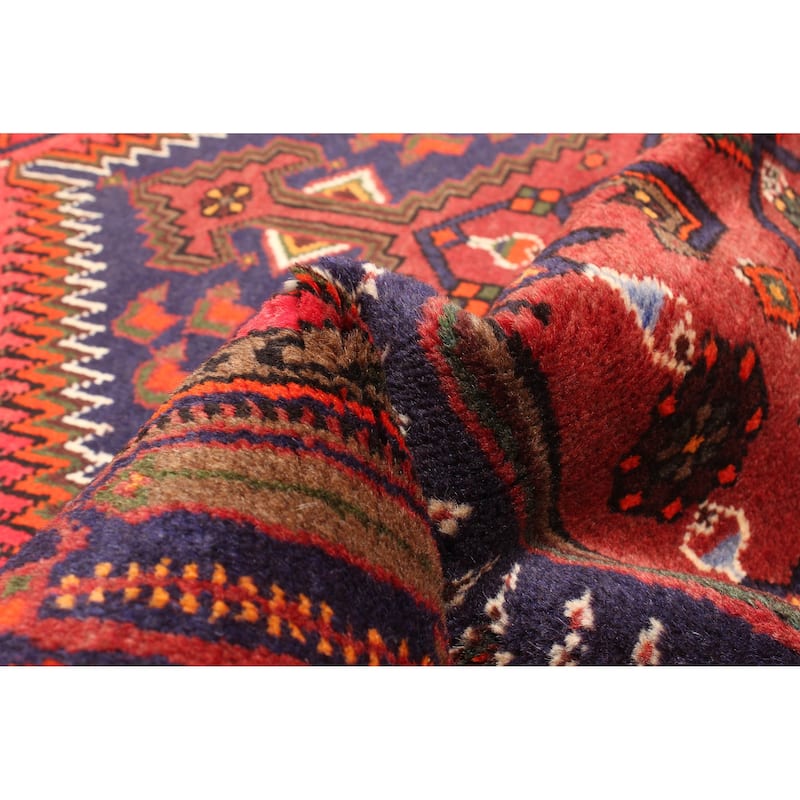 ECARPETGALLERY Hand-knotted Andelz Red Wool Rug - 4'3 x 6'8