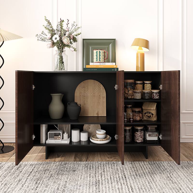 47" Storage Sideboard Buffets Cabinet with 3 Doors