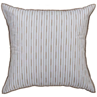 Rizzy Home Variegated Stripe Woven Throw Pillow