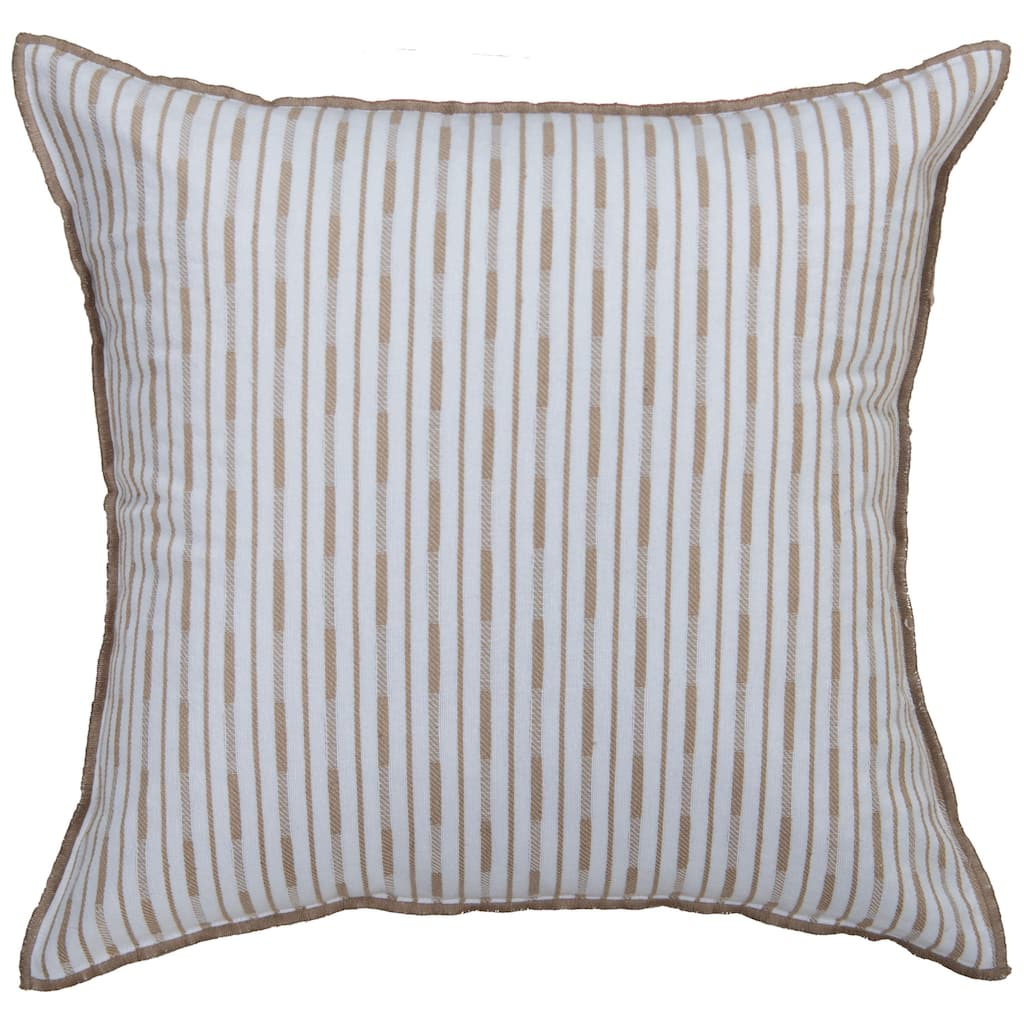 Rizzy Home Variegated Stripe Woven Throw Pillow