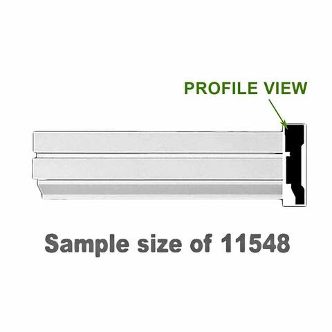 Cornice White Urethane Cherbourg Sample size of 11548 Renovator's Supply