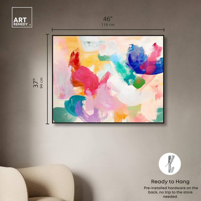 Pastel Riot I Colorful Canvas by Art Remedy
